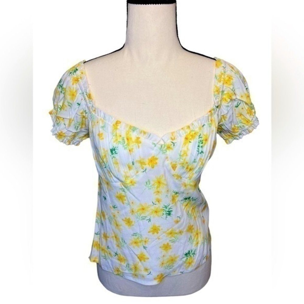 Puff Sleeve Crop Top